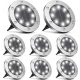  DDK solar lamp, silver, 13 cm, 8 pcs.