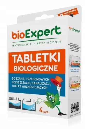  Preparation for septic tanks, BioExpert tablets, 4 l, 0.7 kg