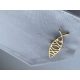  Fashionable, spectacular EXC cufflinks Fish Sign Symbol Pisces gold plated