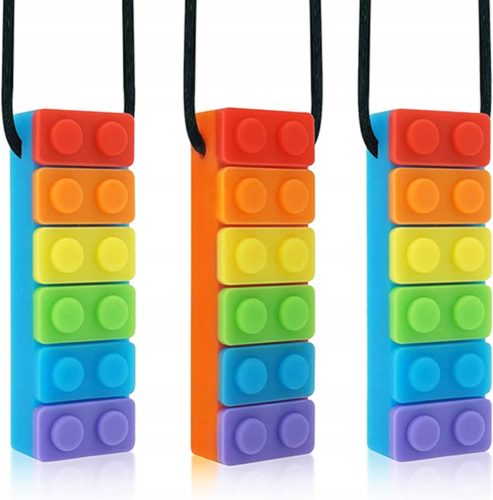  SHOPII WHOLESALE Teething ring, multi-colored silicone