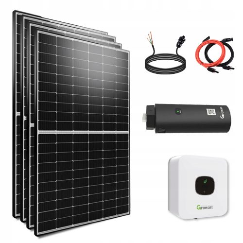 Complete 2000 W balcony set with Growatt 2 kW inverter and WiFi stick