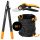  FISKARS P721 scissor garden shears + L74 hand garden shears + 56L garden basket