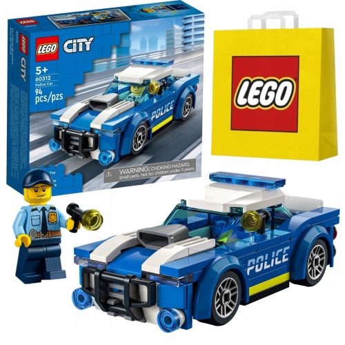  LEGO City 60312 Police Car + LEGO Paper Bag