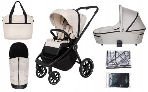  Muuvo 2in1 Stroller, Stroller Quick 4.0 + Gondola 3.0 Standard Desert Sand + Steel Grey