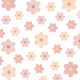  Wall Stickers Pink Flowers Daisies 48 Pcs