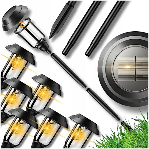  Plug-in solar lamp Aurora black 72 cm 6 pcs.