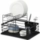  Draining board Two-stage standing dish dryer Miowi Black 43x32x27 cm