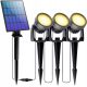  Lumiled solar lamp, black, 24 cm, 3 pieces