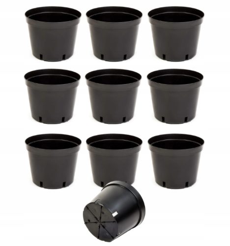  AR-BAKET flowerpot 28.5 cm x 21.5 x 21.5 cm diameter 21.5 cm plastic black