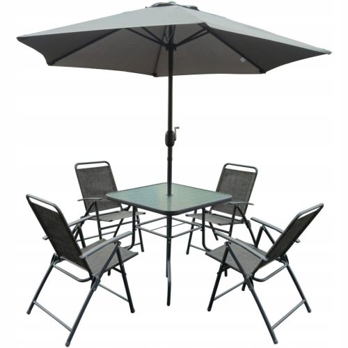  Saska Garden metal garden furniture set SYDNEY grey 6-piece