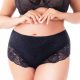  PLUS SIZE Black Cotton Lace Panties - Perfect Fit! fenome