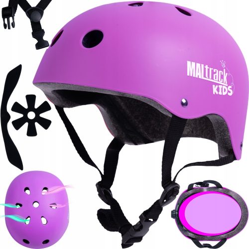  CASQUE DE VÉLO POUR ENFANT, PATINS À ROLLER, RÉGLABLE AVEC VENTILATION, LÉGER 51-54CM