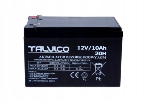  Leantoys 12V10Ah car battery