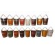  Wooden decorative bucket, eco fountain bucket.