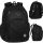  CoolPack school backpack with multiple compartments, black, 30 l