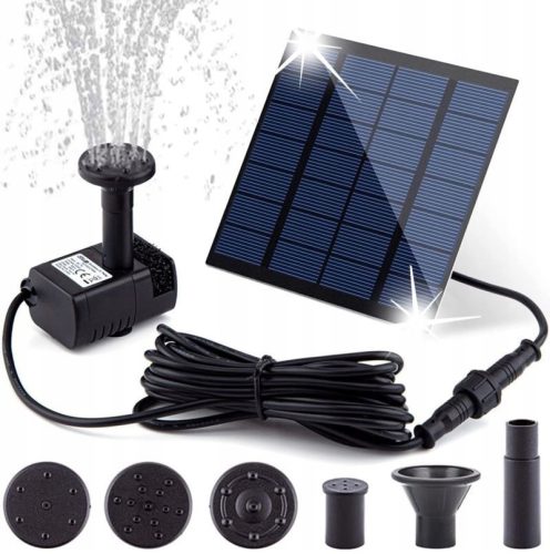  Solar fountain pond pump, floating garden fountain + filter