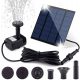  Solar fountain pond pump, floating garden fountain + filter