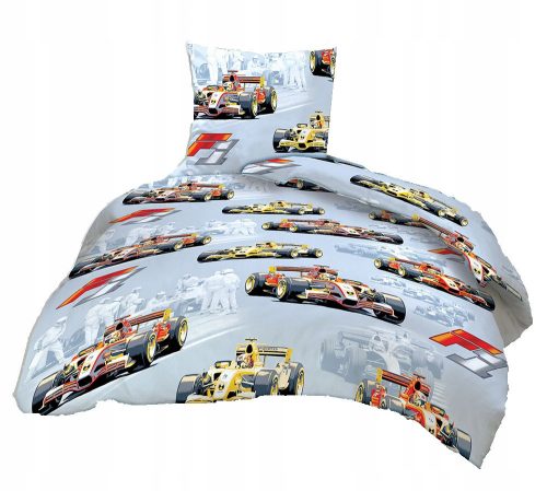  Children's cotton bed linen 160x120 50x70 racing car 238sza