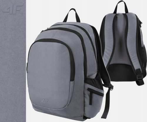 4F Urban Sporty Everyday Backpack - Unisex, Light Gray, 20L Capacity