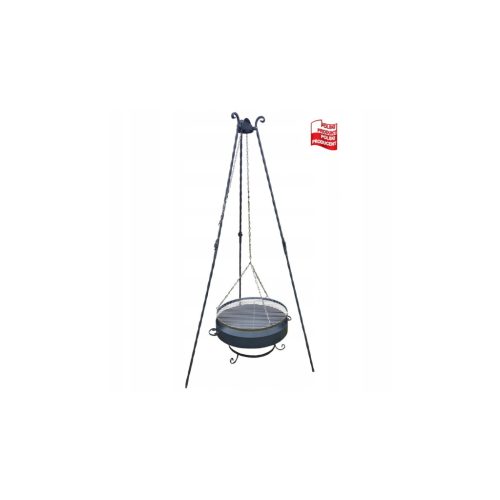  POLISH Forged grill, hanging tripod, round, 60 cm, garden, solid