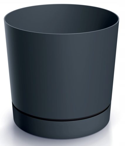  Prosperplast flowerpot 35 cm x 35 x 32 cm diameter 35 cm plastic black, graphite