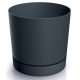  Prosperplast flowerpot 35 cm x 35 x 32 cm diameter 35 cm plastic black, graphite