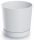  Prosperplast flowerpot 24 cm x 24 x 23.1 cm diameter 23.9 cm plastic white