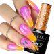  CLARESA FESTIVAL VIBES 1 HYBRID NAIL POLISH HYBRID ORANGE DOTS