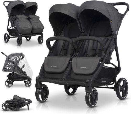  TWIN STROLLER OR YEAR-OLD EUROCART DOBLO FOR TWINS UP TO 46 KG FOIL