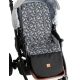  Stroller insert, waterproof footrest, black Lilo XL, 90 cm