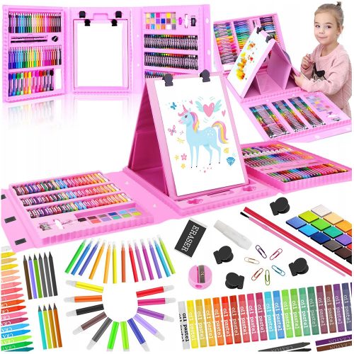  LARGE ARTISTIC SET FOR PAINTING, MARKERS, CENCILS, COLORS, CHILDREN, XXL CASE