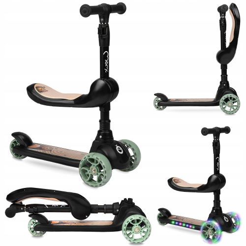  MoMi Kiuru scooter with saddle, black