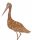  STORK BIRD METAL GARDEN FIGURE ON A PEAK GIFT DECORATION M