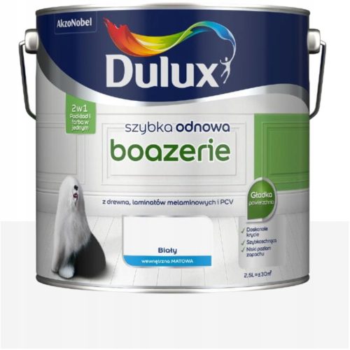  Dulux Acrylic Paint for Furniture 2.5 l MATT WHITE matt