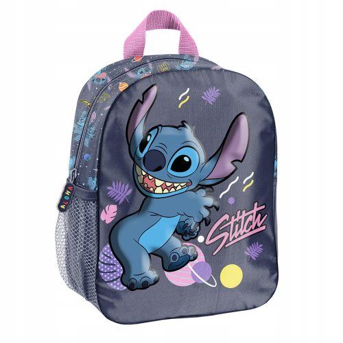  Lilo and Stitch Paso kindergarten backpack with one compartment for boys and girls, unisex. Purple tones, blue tones, multicolored