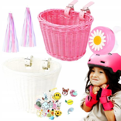  BASKET BIKE BASKET SCOOTER ACCESSORIES BELL FRINGE STICKER BASKET