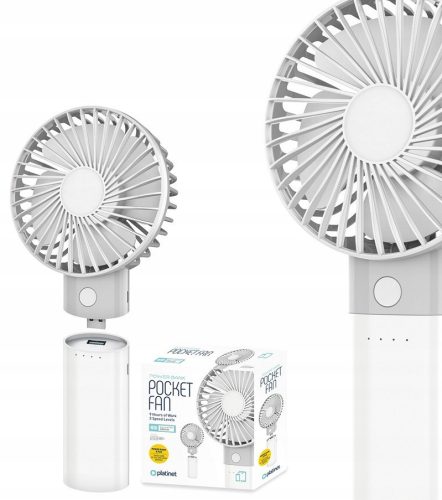  Platinet Pocket Fun mini ventilateur blanc