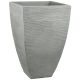  Terrace flowerpot 40 cm x 40 x 60 cm, plastic, grey and silver tones