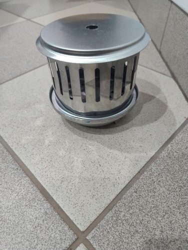  COAL BASKET WITH LID FOR SMOKELESS GRILL!