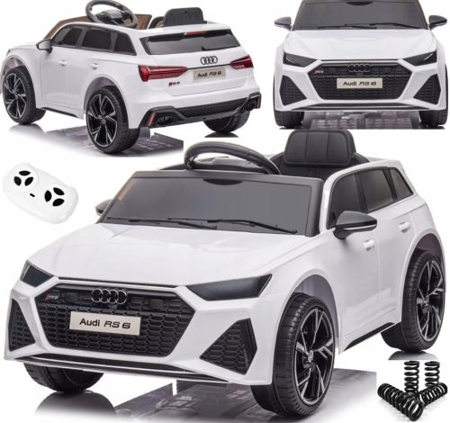  AUDI RS battery operated car for children 4 x shock absorbers + LEATHER + EVA WHEELS + REMOTE CONTROL