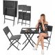  Saska Garden metal black garden furniture set, 3 pieces.