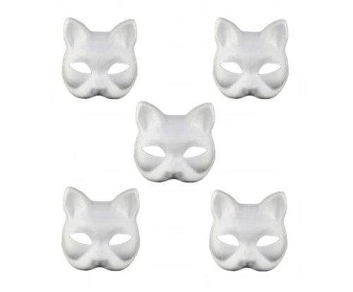  Halloween Cat Face Mask, Blank, Therian 5