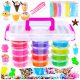  120-in-1 Slime Making Kit, Slime, Colored Paste and Glitter Organizer