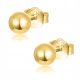  BEAUTIFUL EARRINGS GOLD BALLS BALLS STUDS 3mm 4mm 5mm 6mm SILVER 925