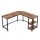  Corner desk Muf-Art Industrial 138 x 138 x 75 cm black, brown tones