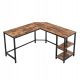  Corner desk Muf-Art Industrial 138 x 138 x 75 cm black, brown tones