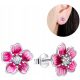  SILVER FLOWER STUD EARRINGS FOR GIRL SILVER RHODIUM PLATED STUDS