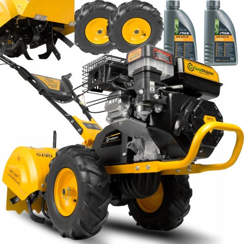  GoodMajster Rotavator 50 cm 4200 W 10 PS + 2× Stiga-Ol 10W-30 0.6 l