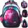  ST.RIGHT school backpack with multiple compartments pink tones, green tones 23 years old