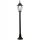  Square light pole Polux E27 96 cm black